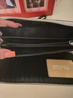 Michael Kors Gray/Black Logo Zip-Around Wristlet Wallet Wrist Strap — photo 4
