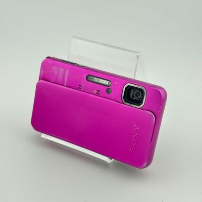 SONY Cyber-shot DSC-TX10 Pink Compact Camera Tested Working From