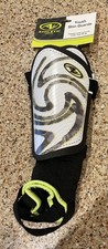Athletic Works Youth Shin Guards Padded ankle guard under foot strap One Size