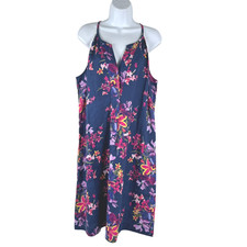 Tommy Bahama Floria Estefan Shift Linen Dress Large Floral Hawaiian NWT DR-1951
