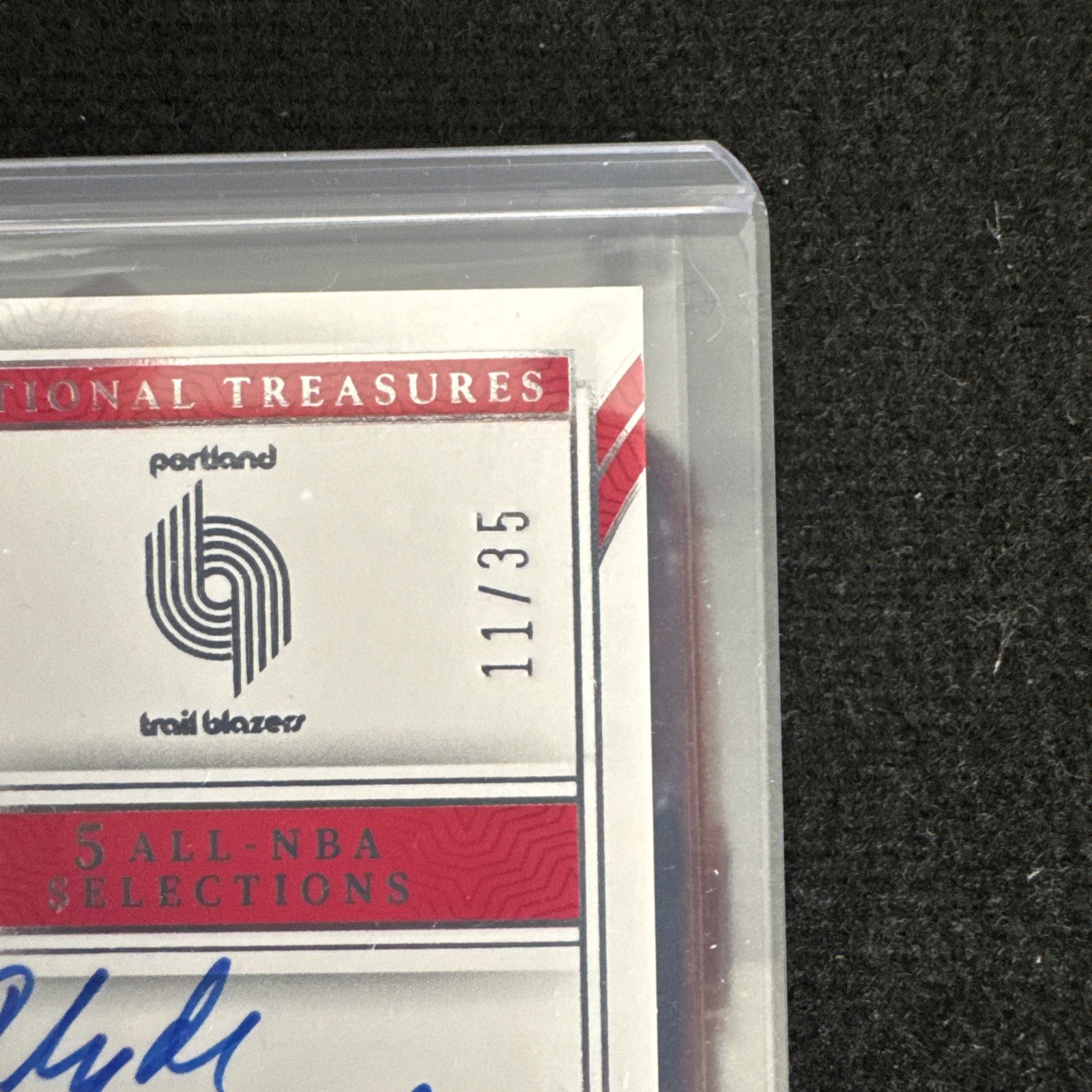 🔥2023-24 Panini National Treasures CLYDE DREXLER All-NBA Signatures Auto /35🔥 view 5