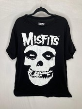 Misfits Shirt Mens 2XL Black Skull Logo Graphic Band Tee Punk Rock Music Horror