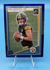 2025 Panini Donruss Optic - Rated Rookie Will Howard #233 Blue Hyper Prizm (RC)