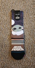 Stance Star Wars M, Men's 6-8.5, Women s 8-10.5, Grogu by Jaz Yoda Crew Socks