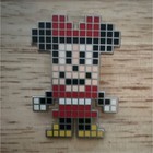 Disney Minnie Mouse Pixelated Pin Red Dress Yellow Shoes Single — photo 1