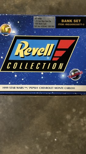 1999 Monte Carlo Revell Jeff Gordon #24 Star Wars Ep. 1 Diecast 1:24 Bank NASCAR - Picture 2 of 6