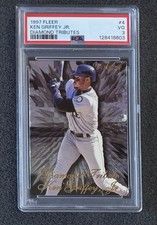 1997 Fleer - #4 Ken Griffey Jr. - Diamond Tributes - PSA 3 (New Grade)