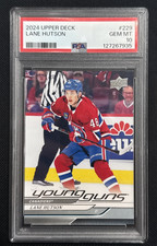 2024 Upper Deck #229 Series 1 Lane Hutson Young Guns PSA 10 GEM MT Rookie RC