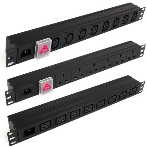 PDU C14/C20 Inlet to IEC C13/C19/UK Sockets Power Distribution Units Horizontal - Afbeelding 3 van 15