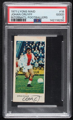 Johan Cruyff #18 1971 Lyons Maid International Footballers card
