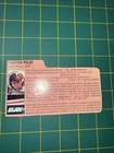1983 G.I. Joe Fighter Pilot Code Name Ace File Card Only ARAH