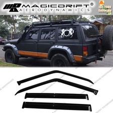 Fits 1984-2001 Jeep Cherokee Xj Bj Window Visors Vent Sun Rain Wind Guard 4pcs