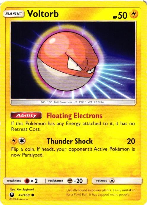 Voltorb 47/168 SM - Celestial Storm HP