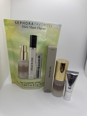 Sephora Favorites Mini Must Haves Merit Glow Serum Salt & Stone Eadem Set