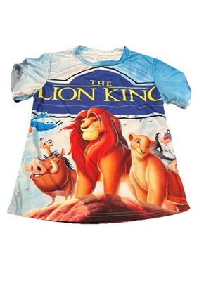 Double Sided Disney's The Lion King Simba Timon Pumbaa Shirt Unisex Youth M