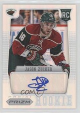 2012-13 Panini Rookie Anthology Prizm Auto Jason Zucker #80 Auto 1e15