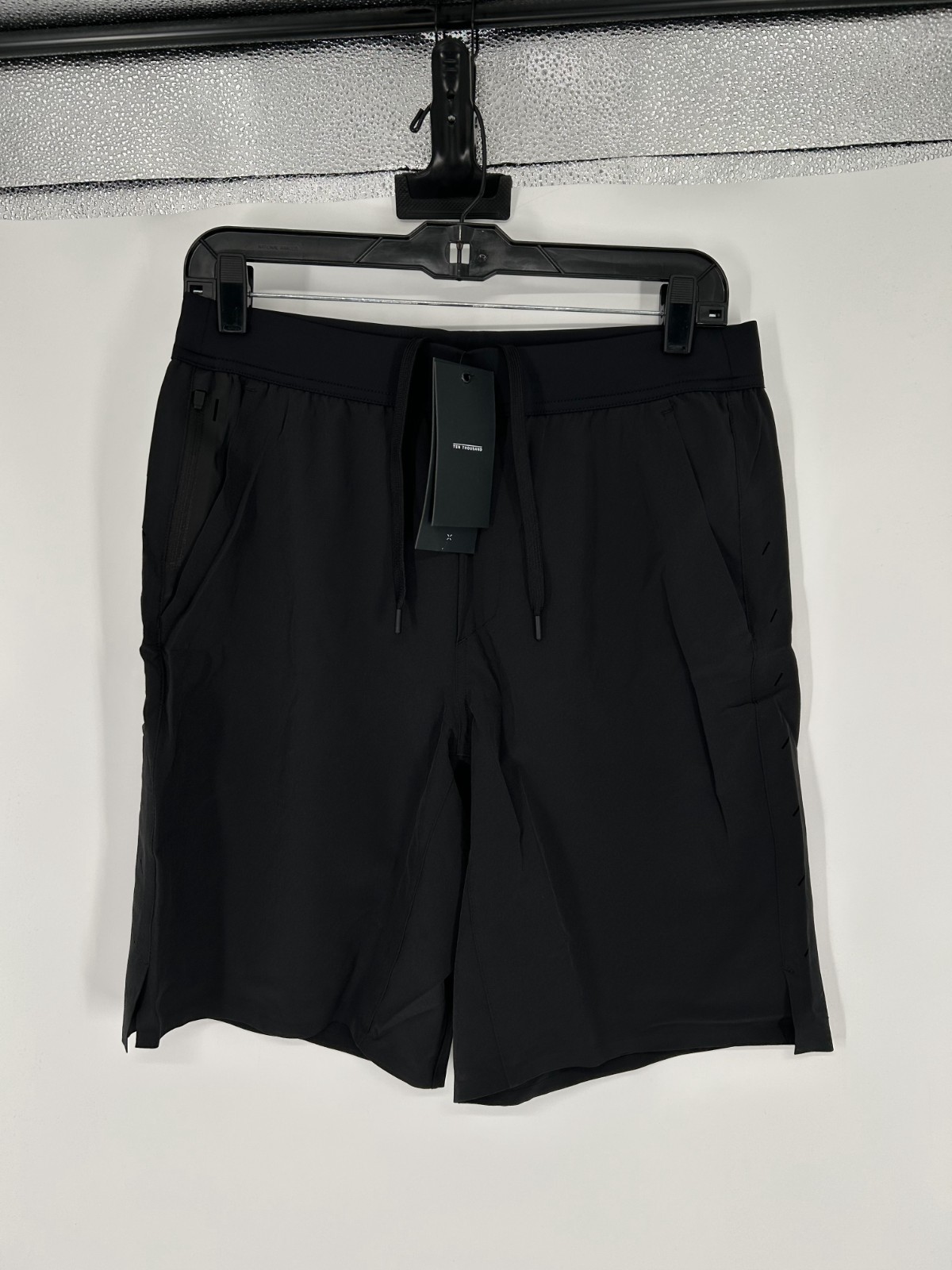 Ten Thousand Interval No Liner Shorts Men's M Black Drawstring Waist 9