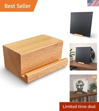 Vinyl Record Stand Now Playing Album Display Holder for LP Covers Solid W...