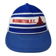 Washington, D.C. Snapback Rope Trucker Hat Blue One Size Colorblock