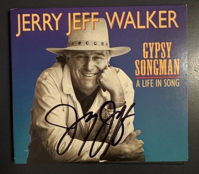 Signed JERRY JEFF WALKER, Gypsy Songman, A Life In Song, CD Tried & True Records