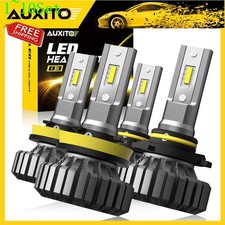 AUXITO H11 9005 9006 100W LED Headlight Hi/Low Beam Bulb Fog Light 6500K 2/4X
