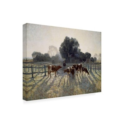 Wrapped Canvas Wall Art - Elioth Gruner 'Spring Frost' Wall Art for Living Ro...