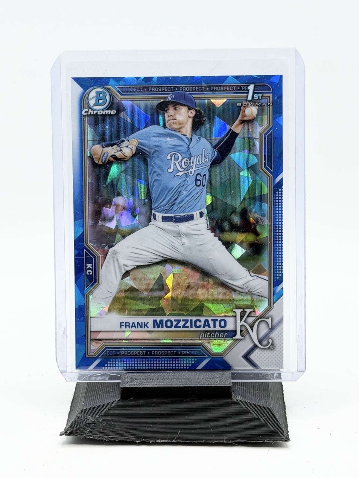 Frank Mozzicato 2021 Bowman Chrome Draft Sapphire 1st Bowman #BDC-95 Royals