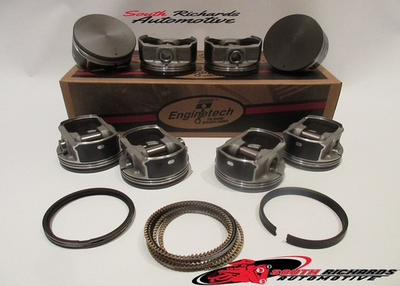 #ad Chevrolet 6.0 LS LS2 LQ4 LQ9 GEN IV flat top piston set 8 and rings Enginetech $288.00
