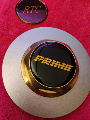 #ad #ad x1 Prime 6 1 4quot; WHEEL CENTER CAP #93 Good Gold Hex Top On Painted Silver Flange $86.90