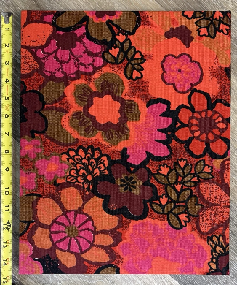 Новый в коробке винтажный 60-х ткани цветок питания фотоальбом Wilson Jones «Fiesta» розовый оранжевый - Изображение 4 из 4