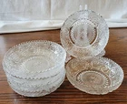 VTG 1930s Duncan & Miller "Sandwich" Depression Glass Dessert Bowls