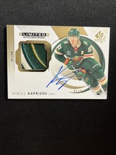 24-25 UD SP Authentic Hockey Limited Patch Auto 11 Kirill Kaprizov 01/25