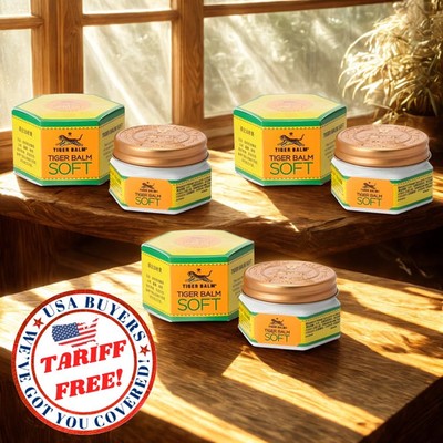 3 X 50g Tiger Balm Soft Ointment Relief of Headaches Stuffy Nose Muscular Aches