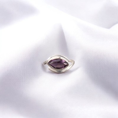 Natural Amethyst Wedding Band Ring Jewelry Size All Sizes 925 Sterling Silver