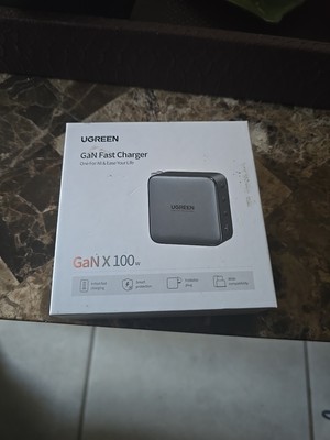 UGREEN 100W USB C Charger, Nexode 4-Port GaN Foldable Compact Wall Black