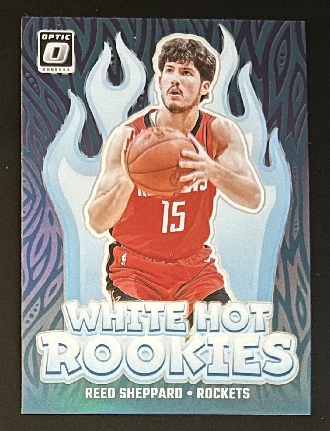 2024-25 Donruss Optic REED SHEPPARD White Hot Rookies RC #12 Holo Prizm (OP2)