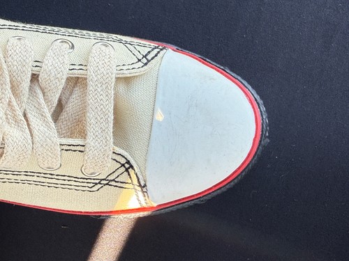 VTG RARE DIESEL Footwork Division DSL Symbol Beige Canvas XDI 6500 Euro 41 US 8 - Picture 11 of 18