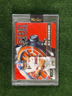 Eli Manning /20 - Red w/ Orange Clock - 2024 Wild Card