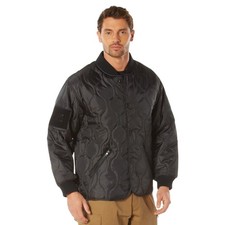 Rothco Quilted Woobie Jacket | Black | Large & 2X-Large | 10424 & 10425