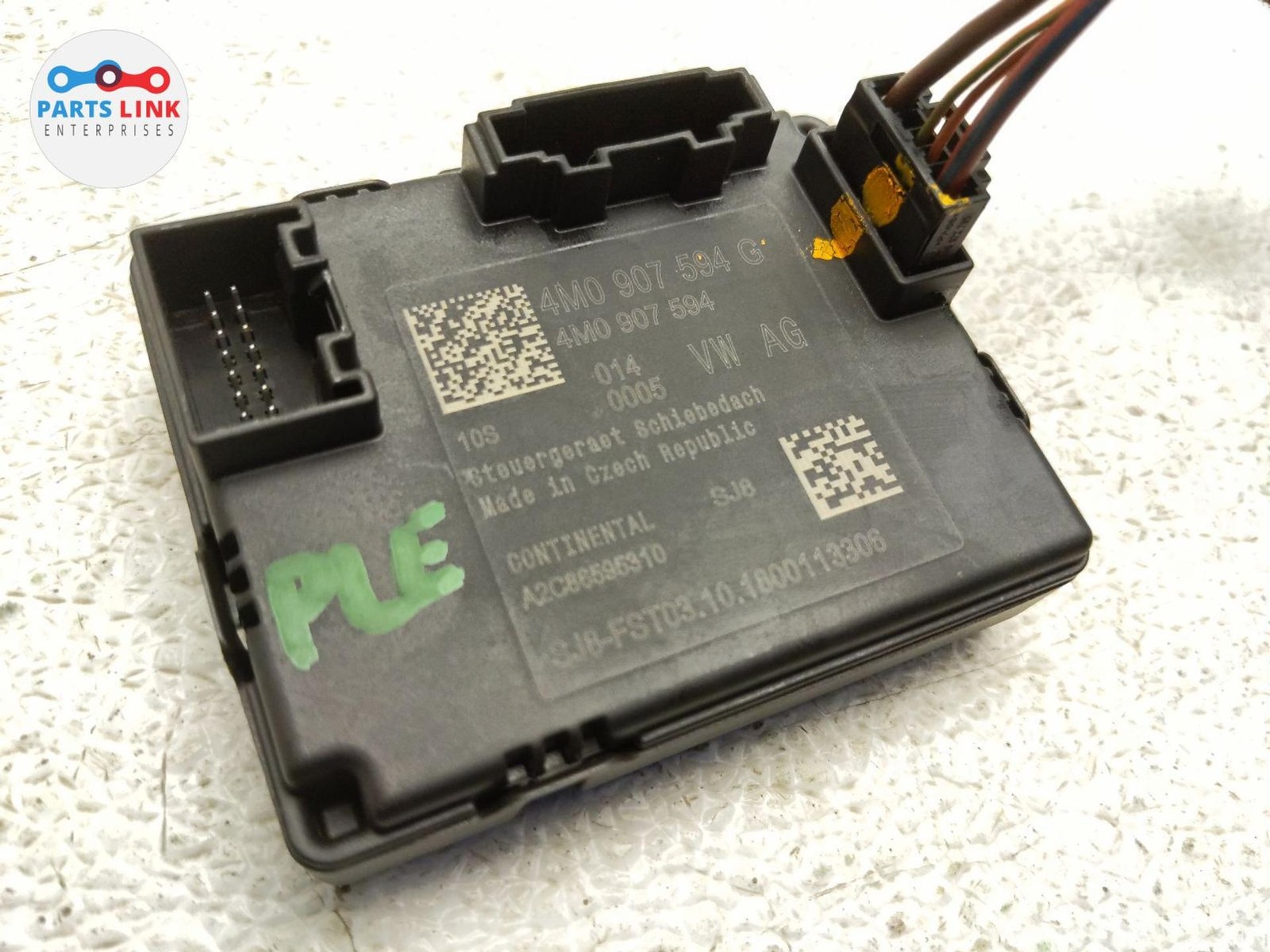 2016-20 BENTLEY BENTAYGA SUNROOF MOON OPEN CONTROL MODULE HARNESS SET 4M0907594G
