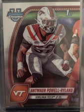 2024 Bowman University Chrome #15 Antwaun Powell-Ryland 1st Bowman