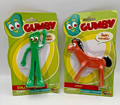 Gumby & Pokey 5'' Bendable/ Posable Figures  NJCroce NEW/SEALED