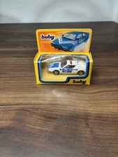 Coche de policía Buby Ford Pantera De Tomaso Pantera modelo L #1100 blanco nuevo en caja