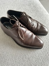 Dark Brown Richard James, Savile Row shoes. Crockett And Jones Derby Shoe.