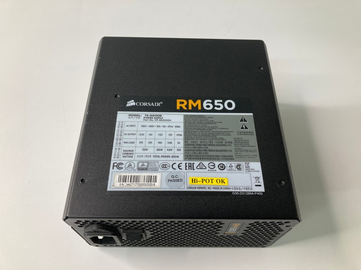 Corsair RM650 75-001936 650W Modular ATX PSU Power Supply | eBay