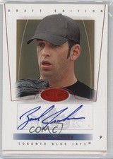 2004 Fleer Hot Prospects Draft Edition Red 24/25 Zach Jackson Zachary Auto 0o9