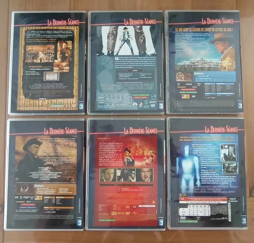 LA DERNIERE SEANCE collection - 6 Films en DVD comme Neufs - Photo 2/3