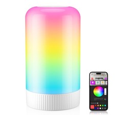 RGBICWW Smart Table Lamp, Touch Bedside Lamp with App Control, LED Desk Lamp ...