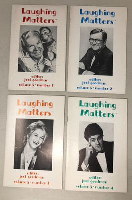 Laughing Matters, Joel Goodman Vol 3 Number 1-4 (set of 4), 1988-1989 PAM E-40