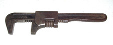 Antique Vlchek Mechanics 11" Auto Monkey Wrench USA Vintage